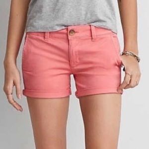 American Eagle AEO Twill Midi Shorts